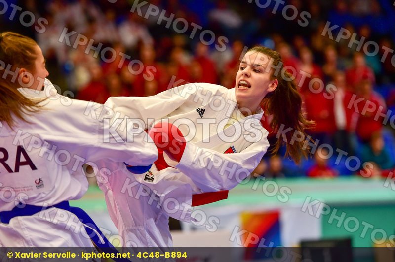 -48 kg Adidas Bourcois Aurore female finals france junior kumite