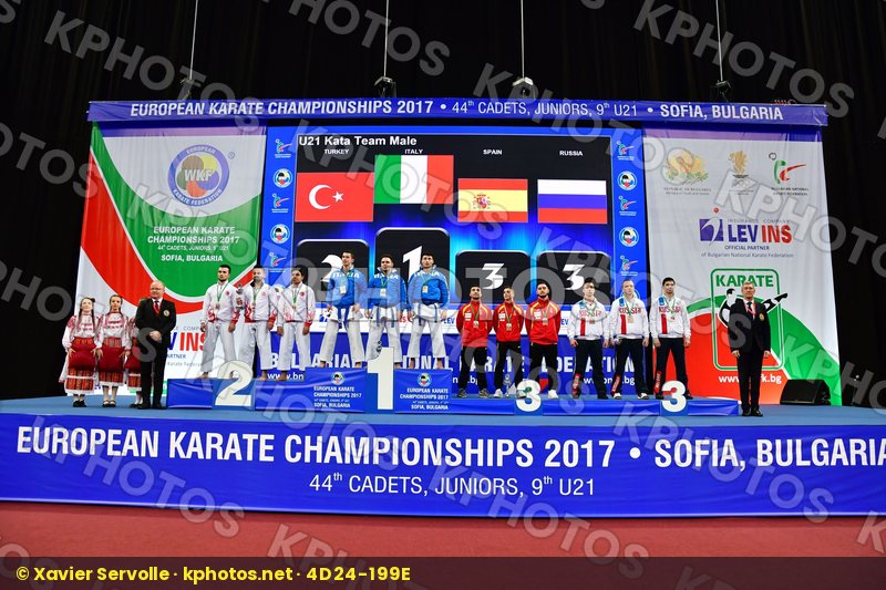 Italy podium Russia Russian federation Spain Turkey U21 kata tea