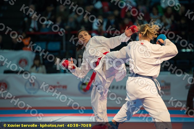 -61 kg bronze match Coban Merve female kumite Slovakia Suchankov