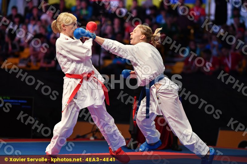 Female kumite -61 kg Serogina Anita Slovakia Suchankova Ingrida