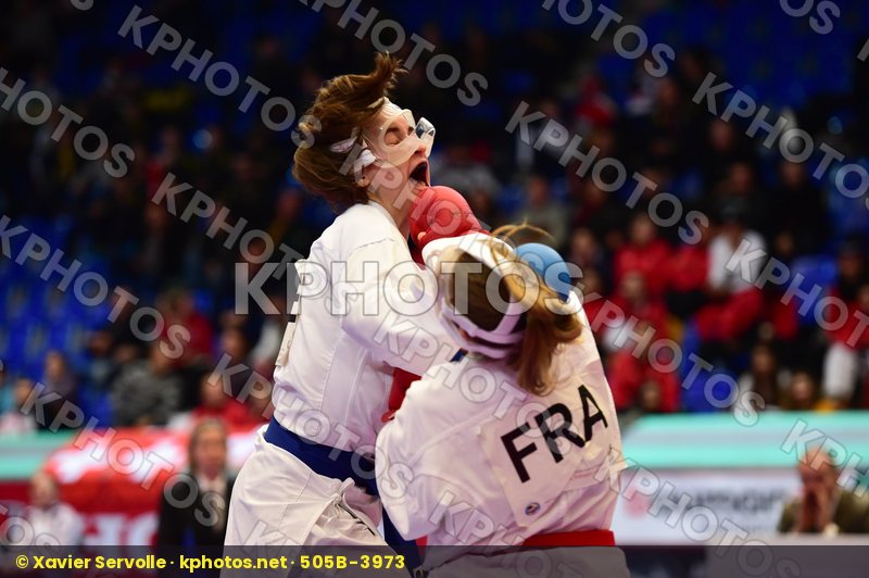 +54kg cadet female finals france kumite Lindstrom Madeleine Segu