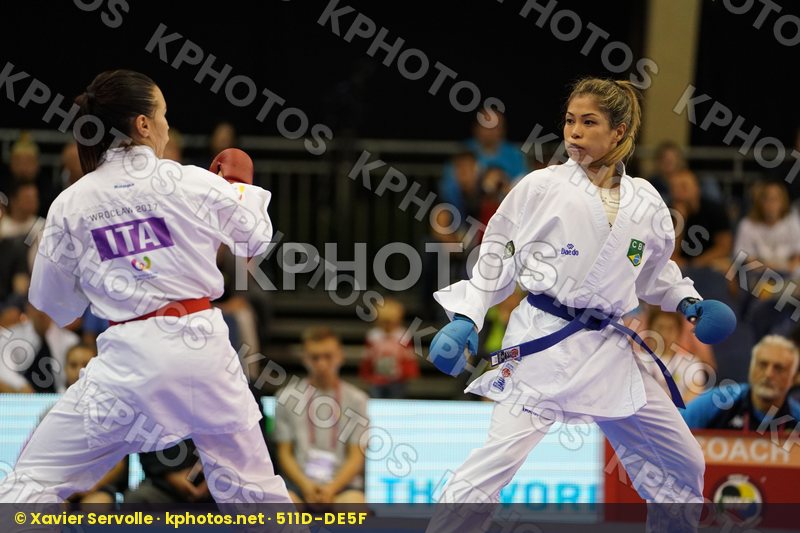 Brazil Cardin Sara Female Kumite -55kg Italy Kumizaki Valeria