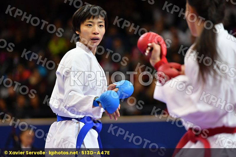 Canada China Female kumite -61 kg Jumaa Haya Yin Xiaoyan