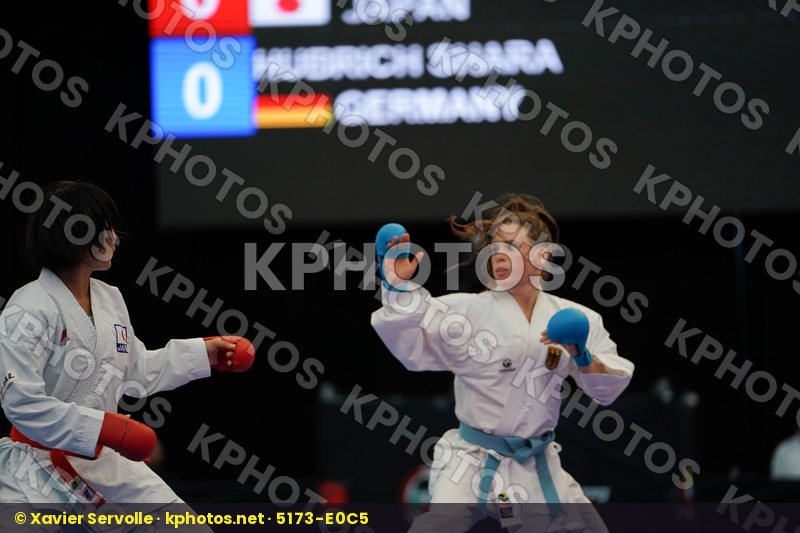 Female kumite -50 kg Germany Hubrich Shara Japan Miyahara Miho