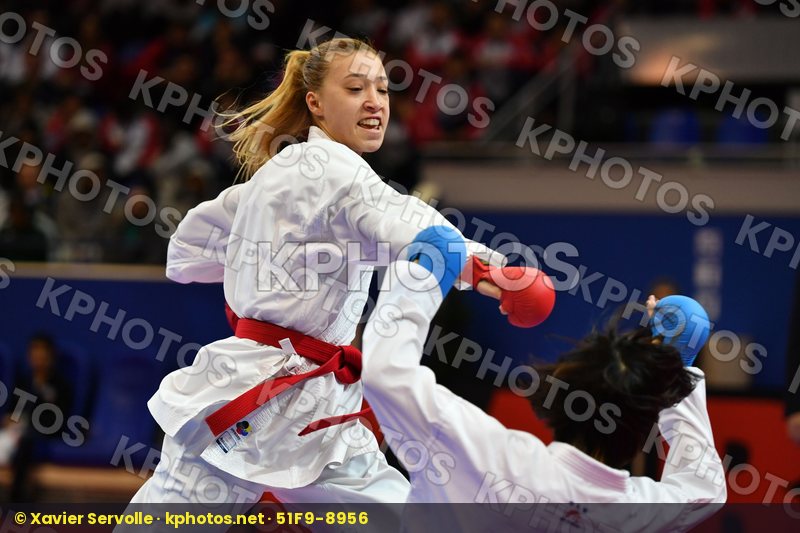China Female kumite -50 kg Li Ranran Tokcan Umay Turkey