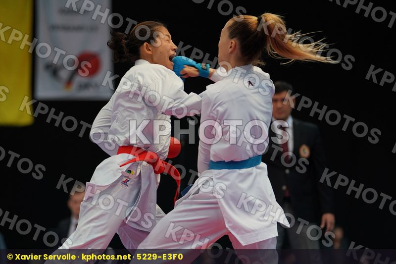 Female kumite -50 kg Japan Tadano Ayaka Tokcan Umay Turkey