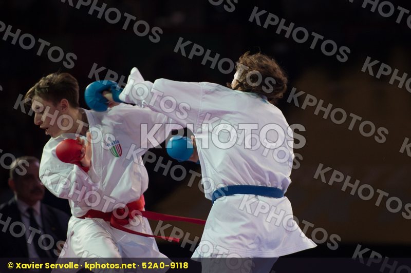 -68 Kg Dubai Female final Italy kumite Russian Federation Semera