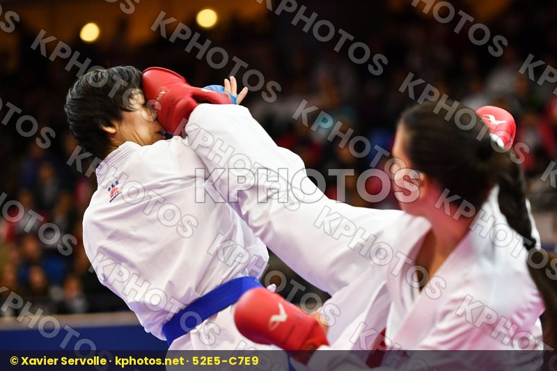 Canada China Female kumite -61 kg Jumaa Haya Yin Xiaoyan