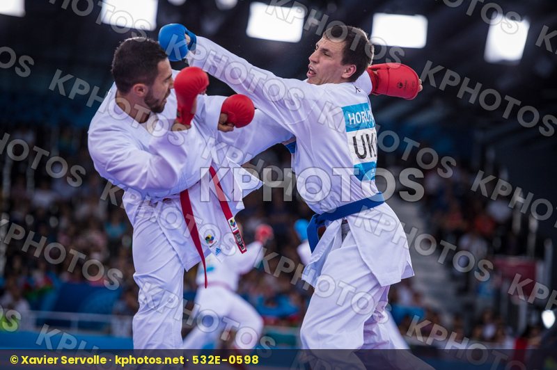 -84 kg Azerbaijan day2 Horuna Yaroslav kumite Mamayev Aykhan qua