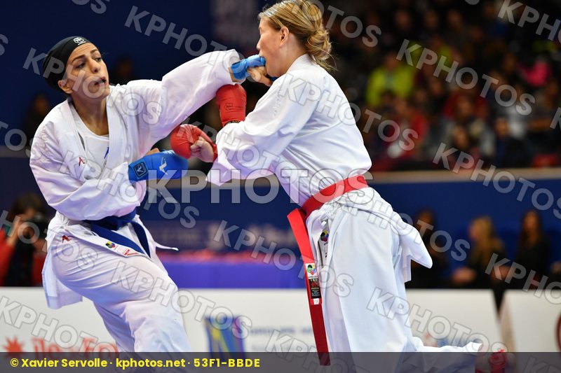 Connell Amy Female kumite -55 kg Iran  islamic republic of Khaks