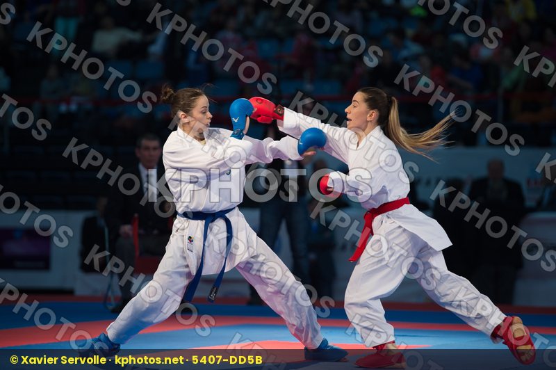 -50 kg bronze match Kryva Kateryna kumite Ozcelik Serap Turkey U