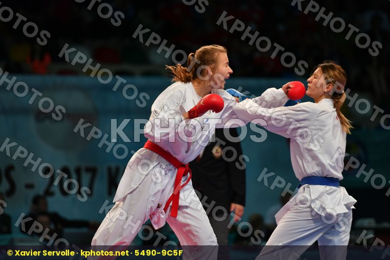 Female kumite 68+ kg Russian federation Slovakia Tatarova Domini