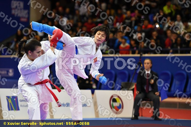 Canada China Female kumite -61 kg Jumaa Haya Yin Xiaoyan