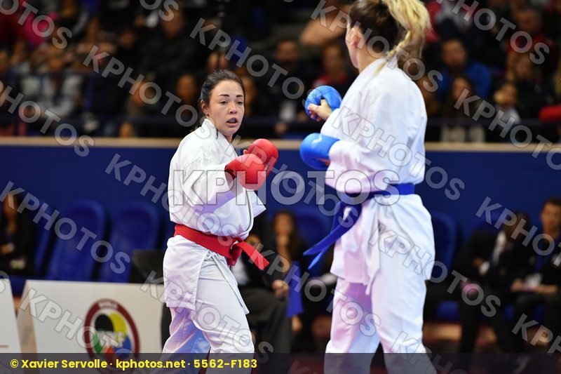 Female kumite -50 kg Ozcelik Serap Russian federation Rybakova K