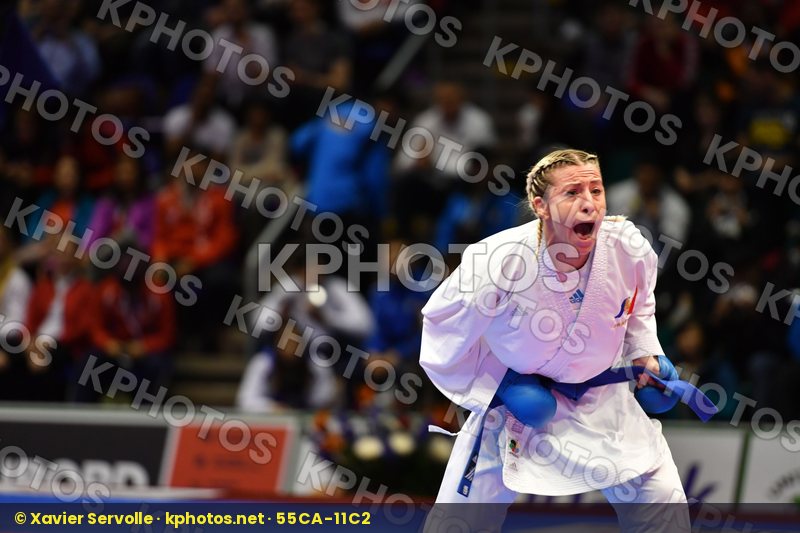 Female kumite -50 kg France Morocco Recchia Alexandra Sayah Aich