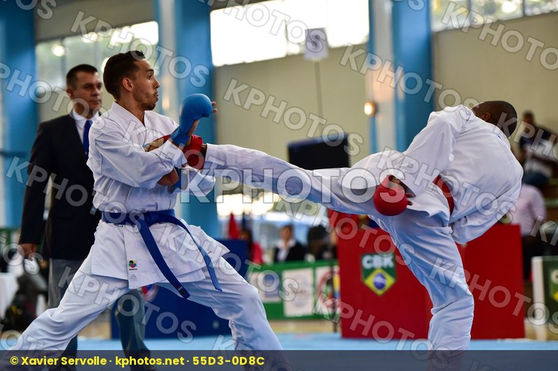 -75 Kg Brazil final kumite Male Nicastro Ochoa Alexander Rafael