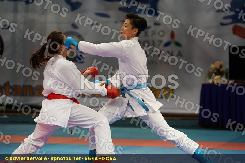 China Choi Wan yu Female kumite -61 kg Hong Kong Yin Xiaoyan