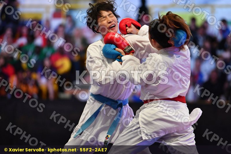 China Female kumite -61 kg Italy Pasqua Laura Yin Xiaoyan