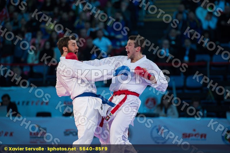 +84 kg Bitevic Slobodan Erkan Enes finals kumite Serbia Turkey