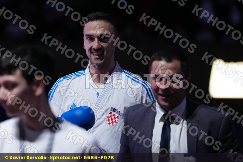 CHOBOTAR VALERII (UKRAINE) vs KVESIC IVAN (CROATIA) in Male Kumite -84 Kg - Final Bout