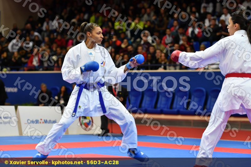 Female kumite 68+ kg Florentin Anne laure France Hocaoglu Meltem