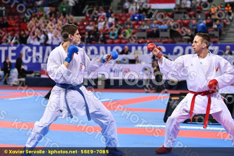 Croatia Da costa Jessie France Garibovic Enes U21 kumite male -8