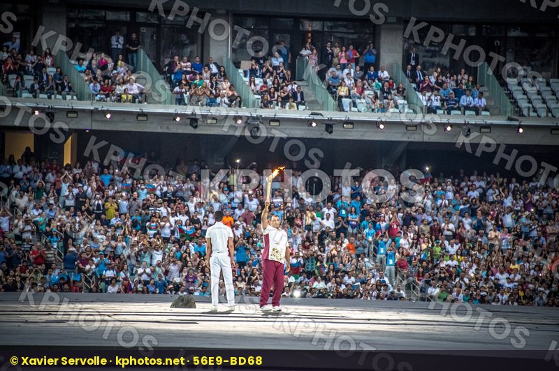 Olympic flame Open Ceremony