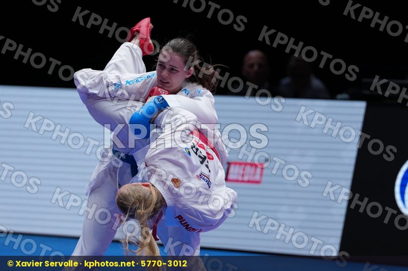 BITSCH MIA (GERMANY) vs WARLING JENNIFER (LUXEMBOURG) in Female Kumite -55 Kg - Final Bout