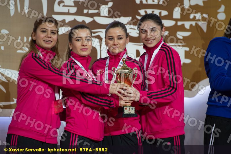 female podiums team Turkey