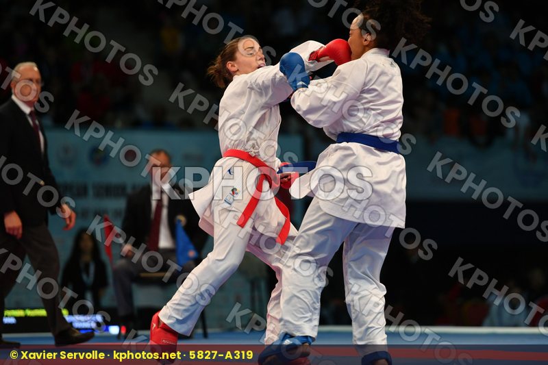 Female kumite -61 kg France Ignace Lucie Prekovic Jovana Serbia
