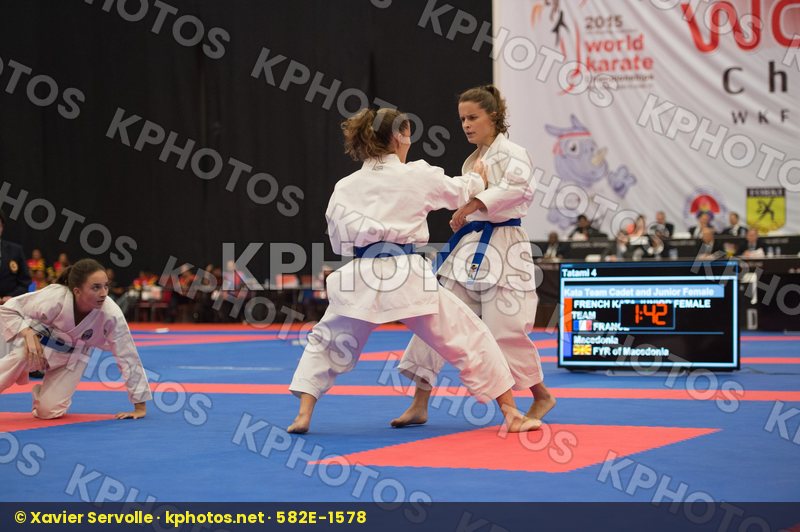Arawaza cadet female Fyr Of Macedonia Junior Kata team