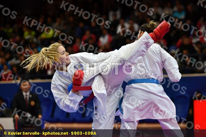 England Female kumite -68 kg France Karwacinski Kate Matoub Lamy