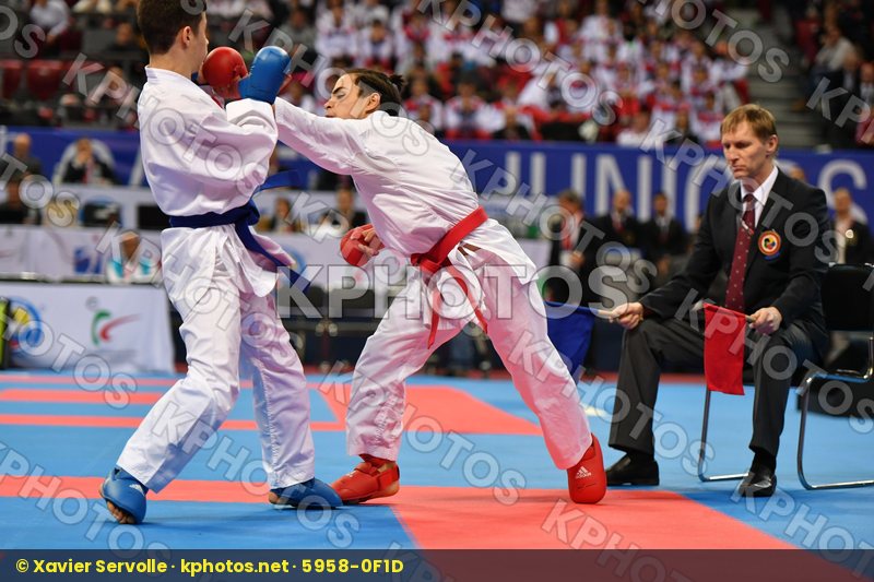 Cadet kumite male -52 kg, Ciarloni Mattia, El yazidi Bilal, Fran