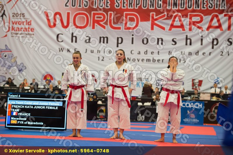 cadet female France Junior Kata team
