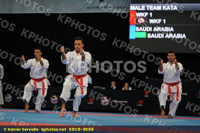Male team kata Unsu Wkf 1