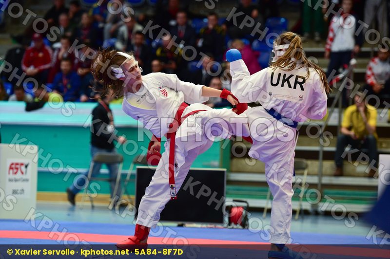 -47kg Arawaza cadet croatia female finals Kmit Solomiya kumite u