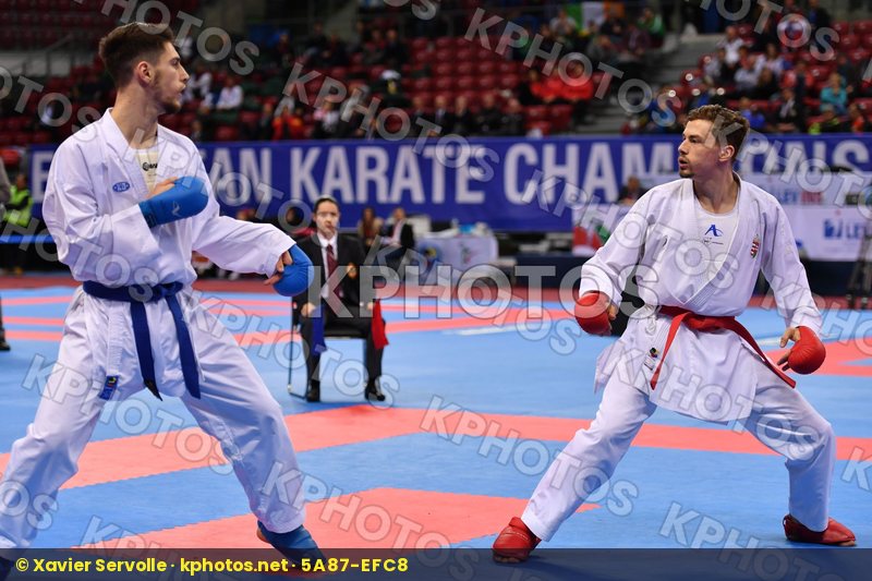 Harspataki Gabor Hungary Italy Martina Michele U21 kumite male -