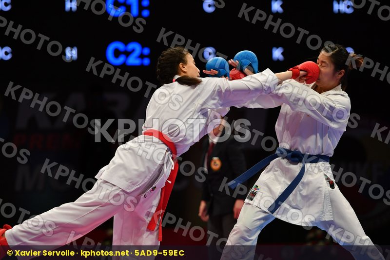 China Errabi Fatima zahra Female kumite -68 kg Morocco Tang Ling
