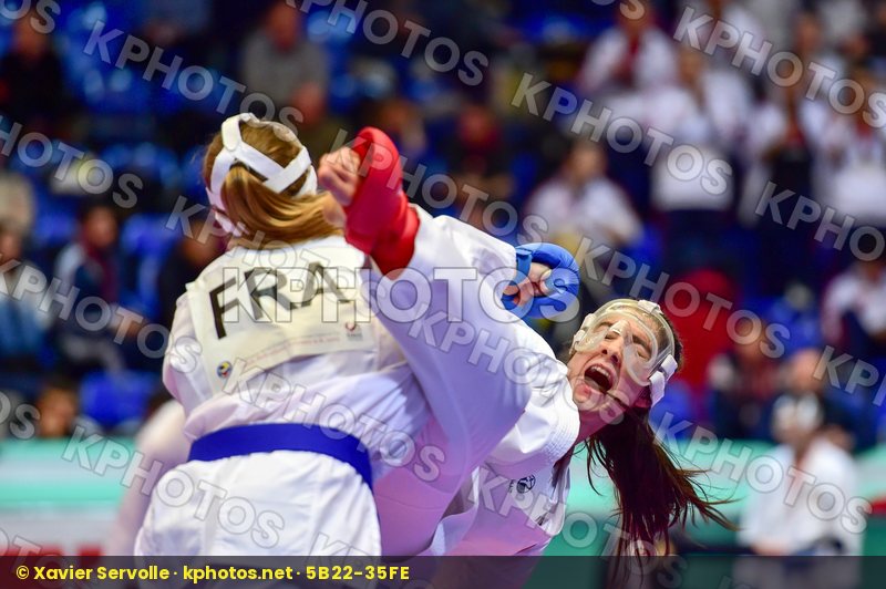 +54kg cadet Eltemur Eda female france kumite Seguy Charline Turk
