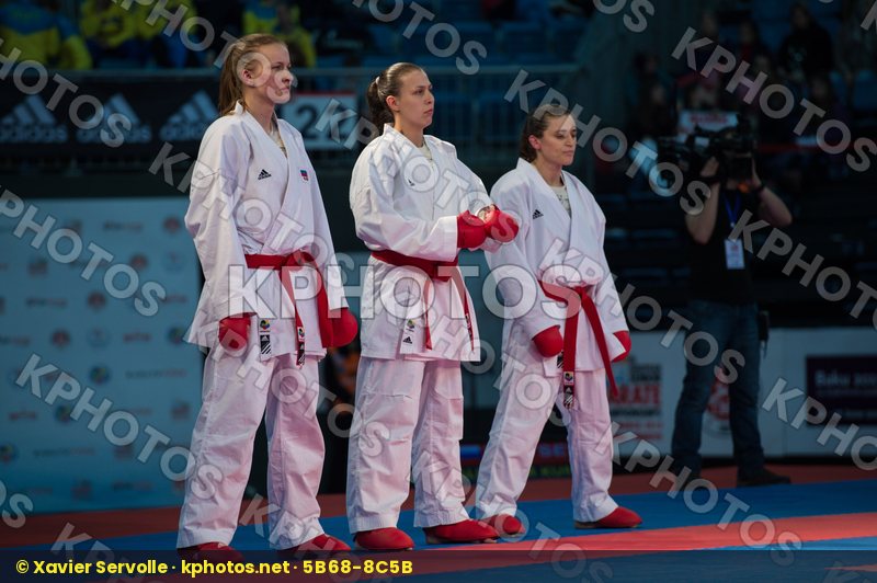 female finals kumite Russian Federation team
