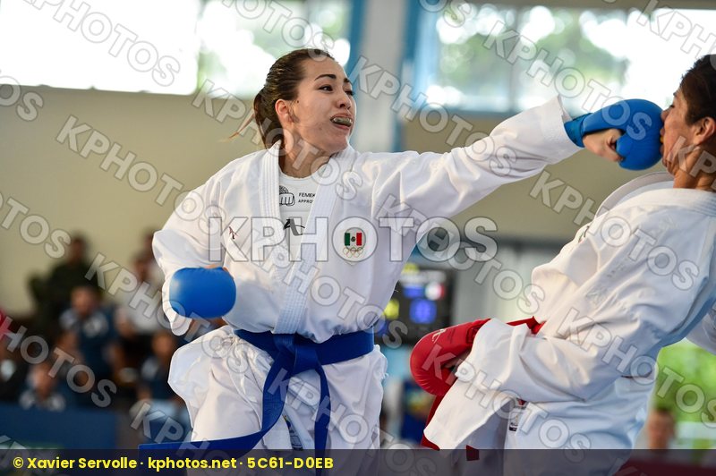 -61 Kg Arreola Merillela Female final Flores Paula Ivonne kumite