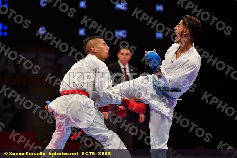 Male kumite -60 kg Morocco Takzima Aymane Taoussi Mohammed