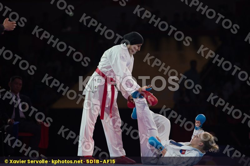 -61 Kg Dubai Egypt Farouk Giana Mohamed Female final kumite Slov