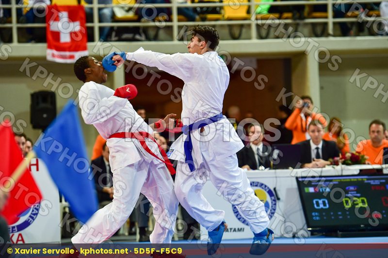 +76 Kg France Italy Jacquet Dnylson Junior KO Kumite Male Mouhii