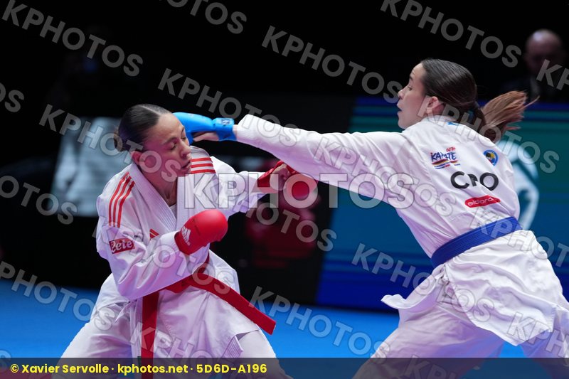 PERFETTO ERMINIA (ITALY) vs SGARDELLI EMA (CROATIA) in Female Kumite -50 Kg - Final Bout