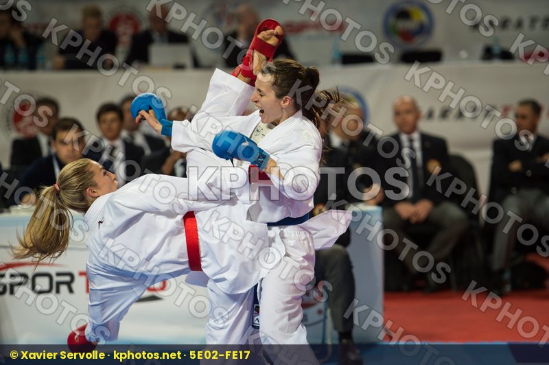 -55 kg Croatia female Kovacevic Jelena kumite Melnyk Zhanna top