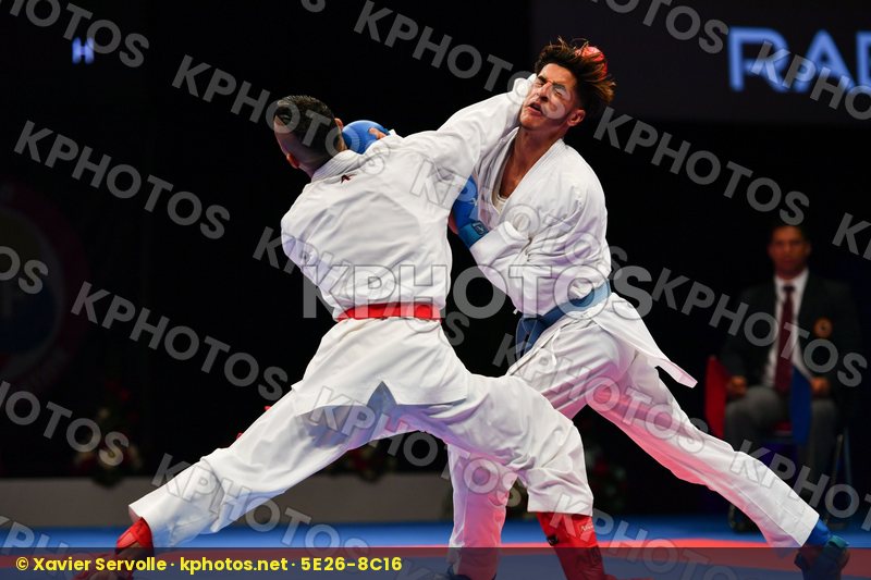 Male kumite -60 kg Morocco Takzima Aymane Taoussi Mohammed