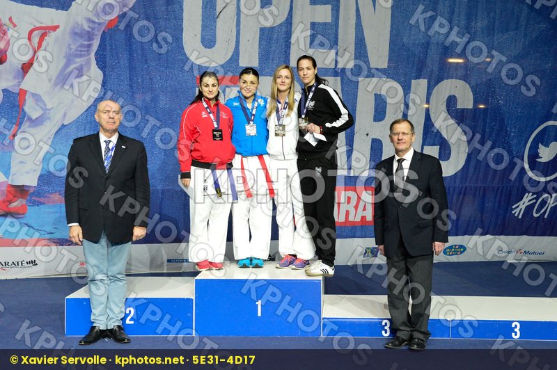 Female Kumite -68 Kg podium