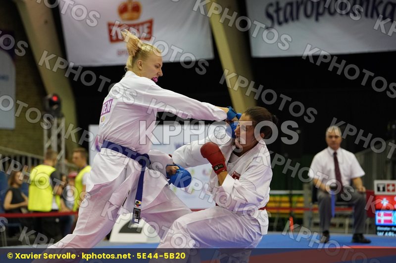 Denmark Female Kumite -68kg Pedersen Katrine Quirici Elena Switzerland