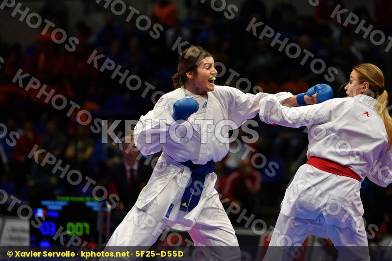 Female kumite 68+ kg France Garcia Nancy Kosovo Orana Fortesa
